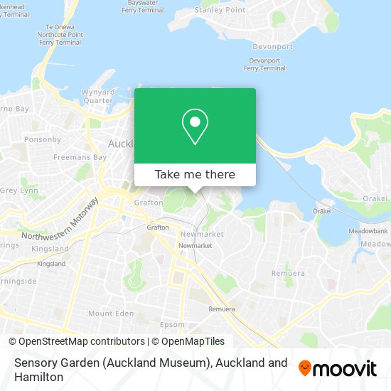 Sensory Garden (Auckland Museum) map
