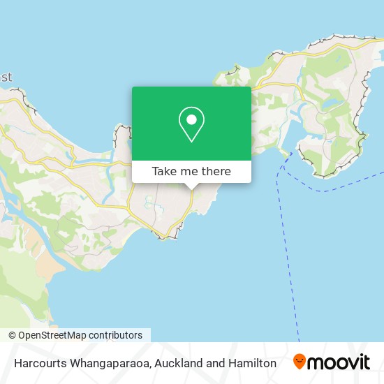 Harcourts Whangaparaoa map