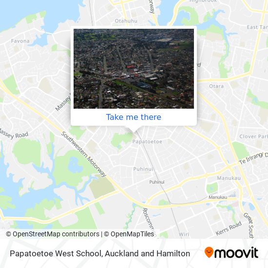 Papatoetoe West School map