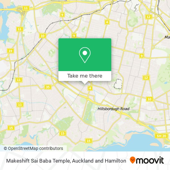 Makeshift Sai Baba Temple map