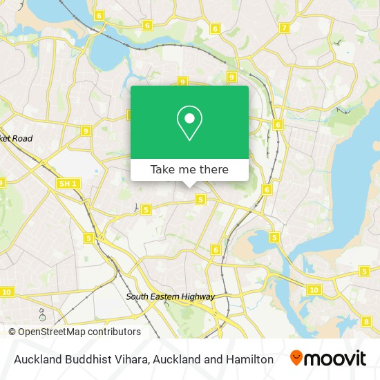 Auckland Buddhist Vihara map