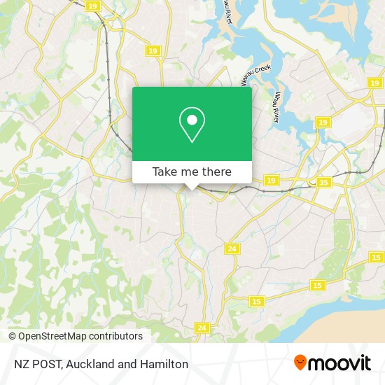 NZ POST map