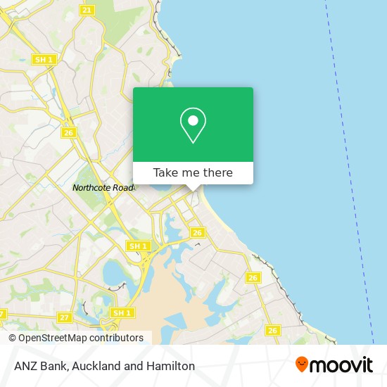 ANZ Bank map