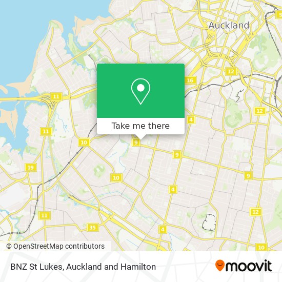 BNZ St Lukes map