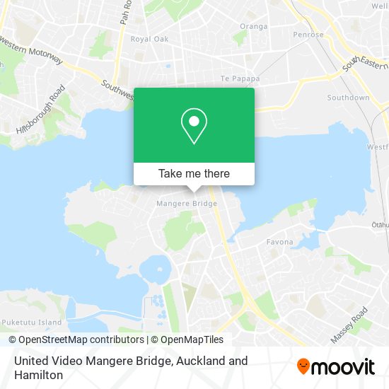 United Video Mangere Bridge map