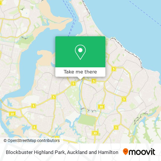 Blockbuster Highland Park map