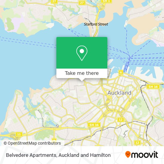 Belvedere Apartments map