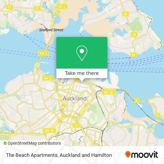 The Beach Apartments map