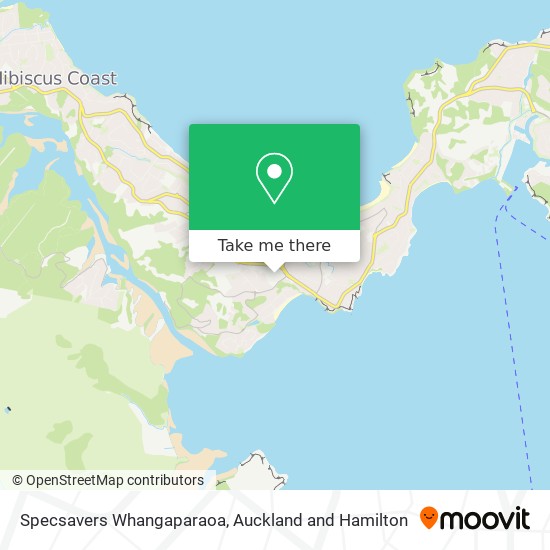 Specsavers Whangaparaoa map