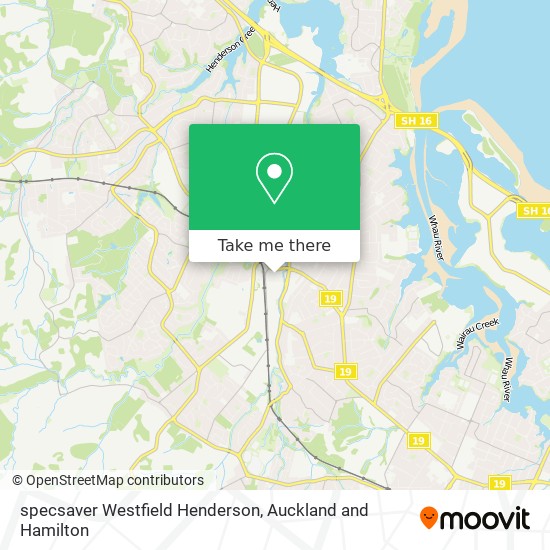 specsaver Westfield Henderson map