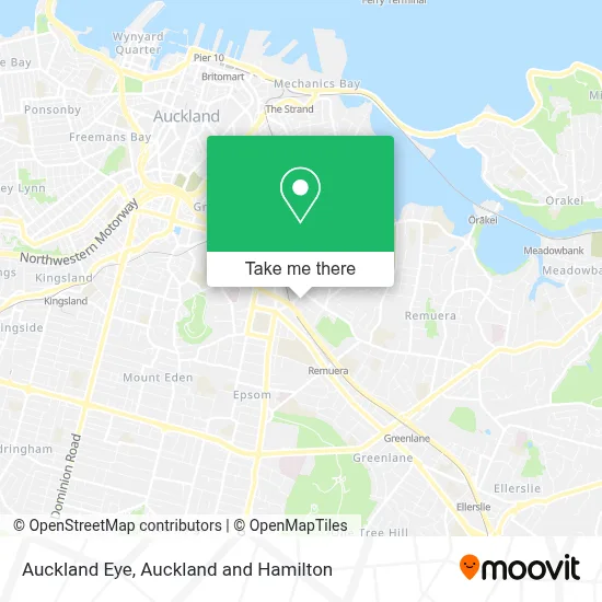 Auckland Eye map