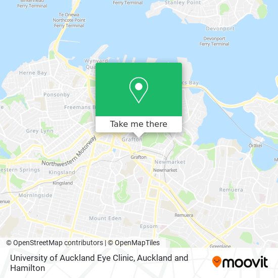 University of Auckland Eye Clinic map