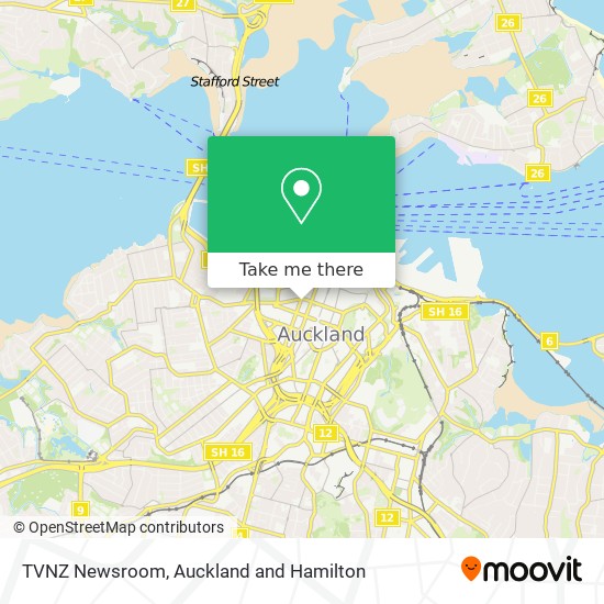 TVNZ Newsroom map