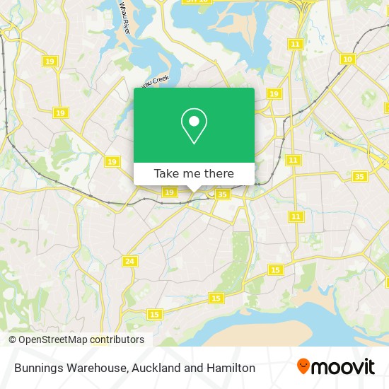 Bunnings Warehouse地图