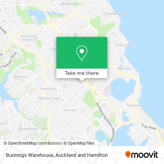 Bunnings Warehouse map