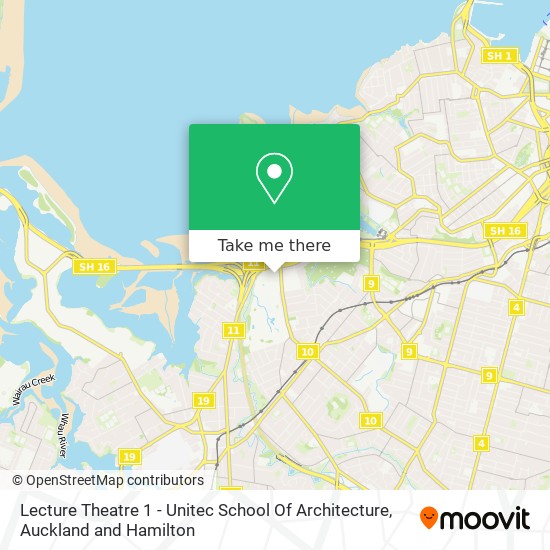 Lecture Theatre 1 - Unitec School Of Architecture map