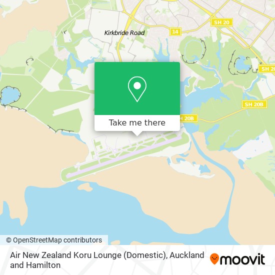 Air New Zealand Koru Lounge (Domestic) map
