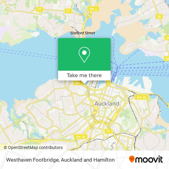 Westhaven Footbridge map