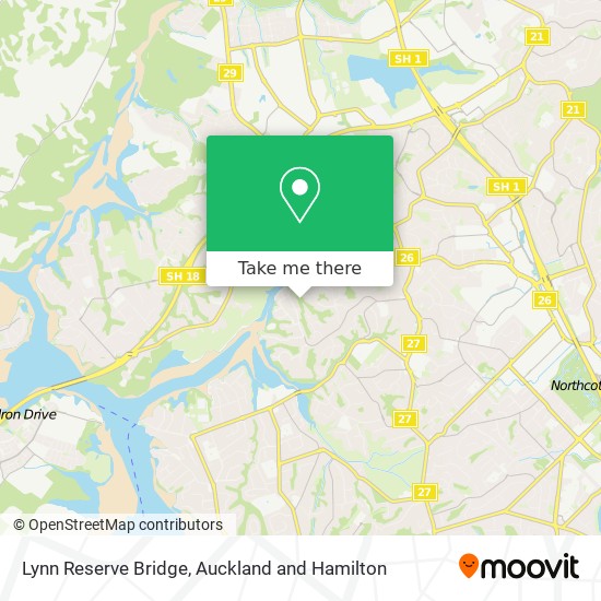 Lynn Reserve Bridge map