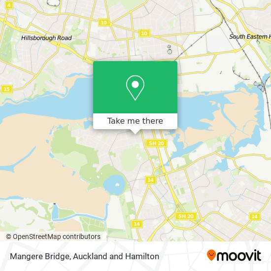 Mangere Bridge map