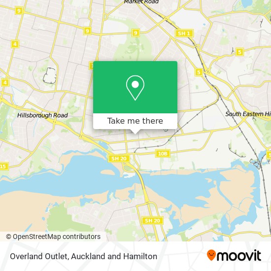 Overland Outlet map