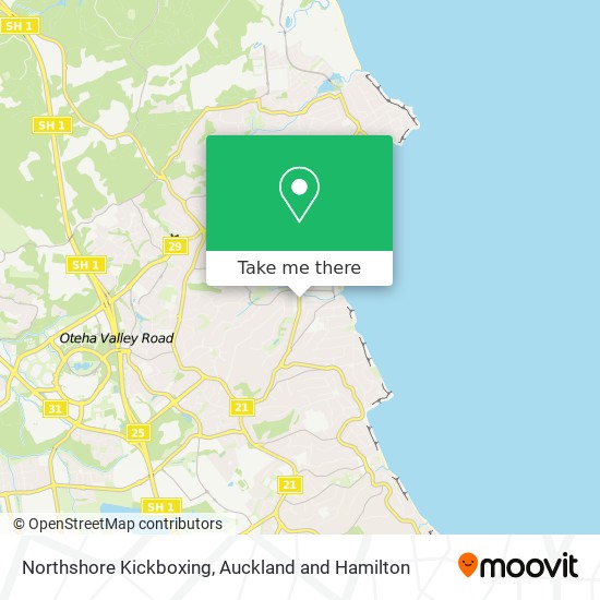 Northshore Kickboxing map