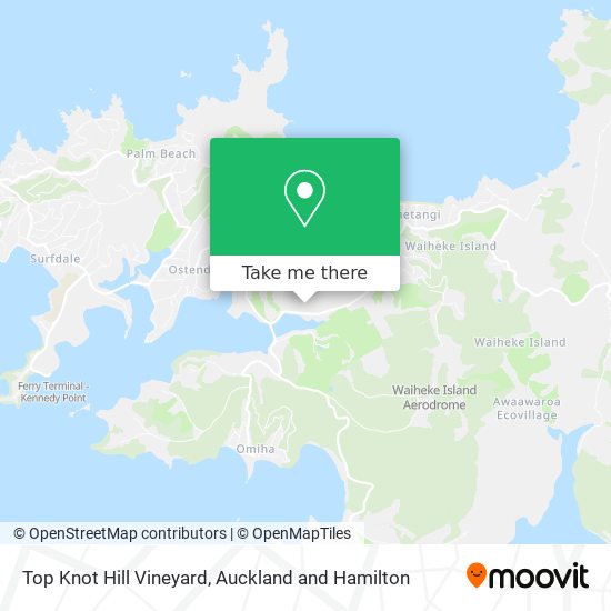 Top Knot Hill Vineyard map
