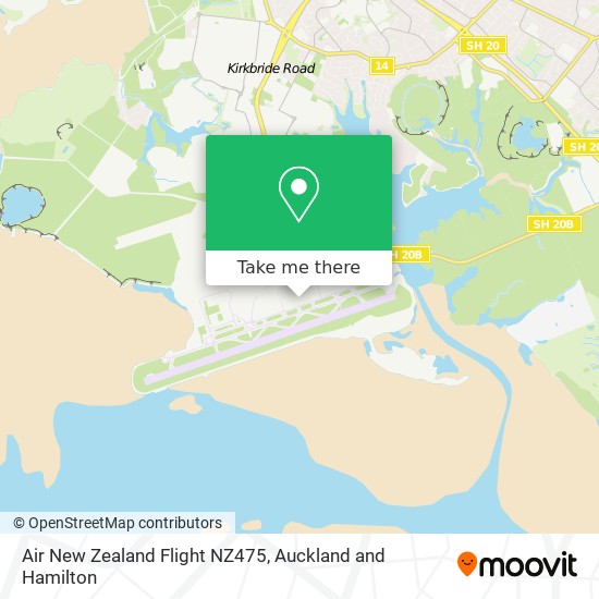 Air New Zealand Flight NZ475地图