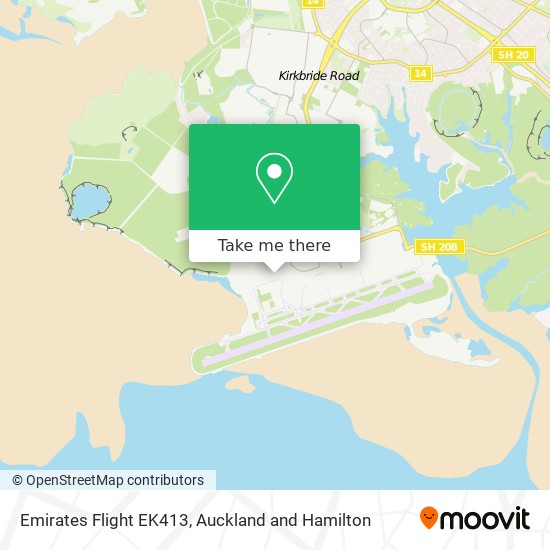 Emirates Flight EK413 map