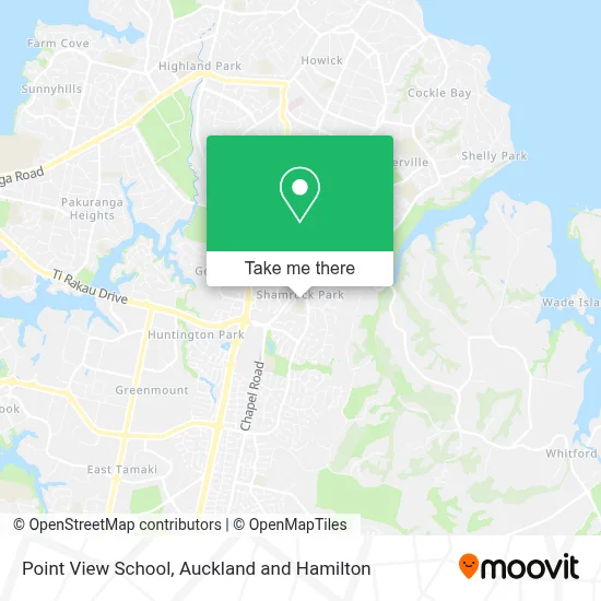 Point View School map