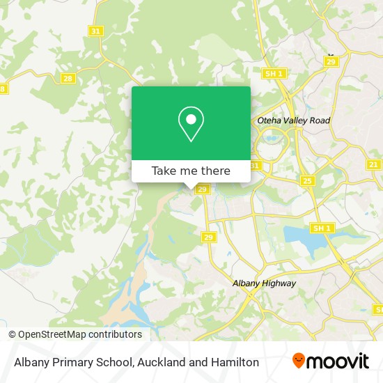 Albany Primary School map