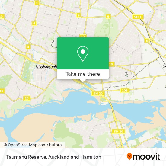 Taumanu Reserve map