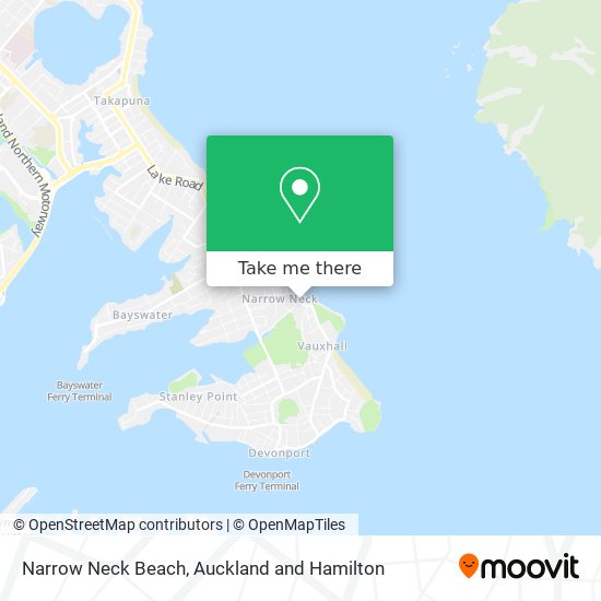 Narrow Neck Beach map