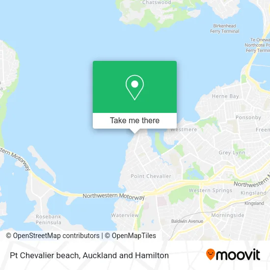 Pt Chevalier beach map