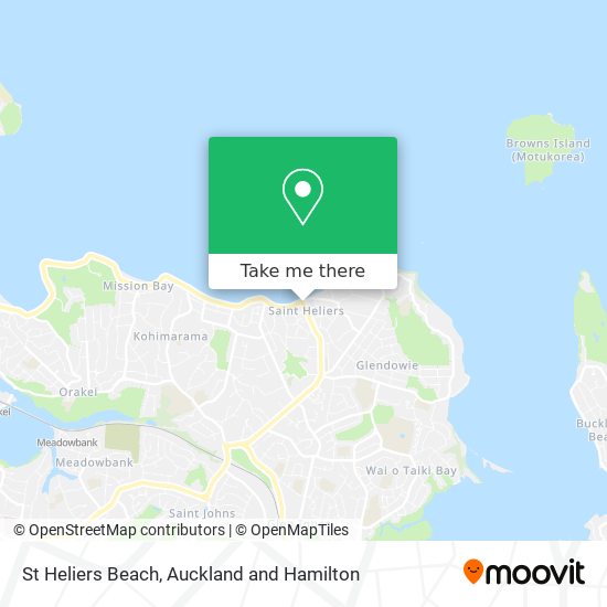 St Heliers Beach map