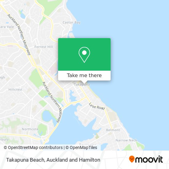 Takapuna Beach地图