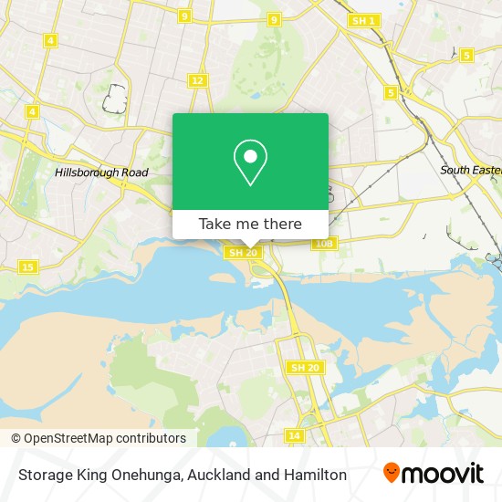Storage King Onehunga map