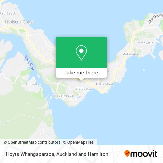 Hoyts Whangaparaoa map