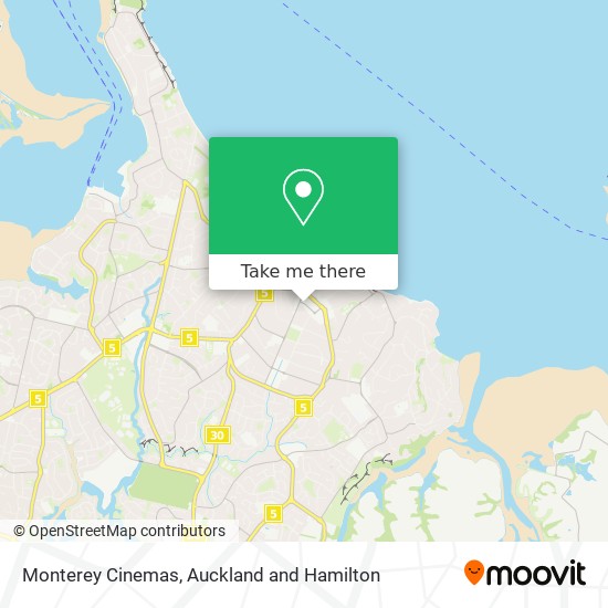 Monterey Cinemas map