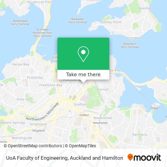 UoA Faculty of Engineering map