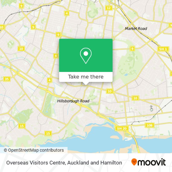 Overseas Visitors Centre map