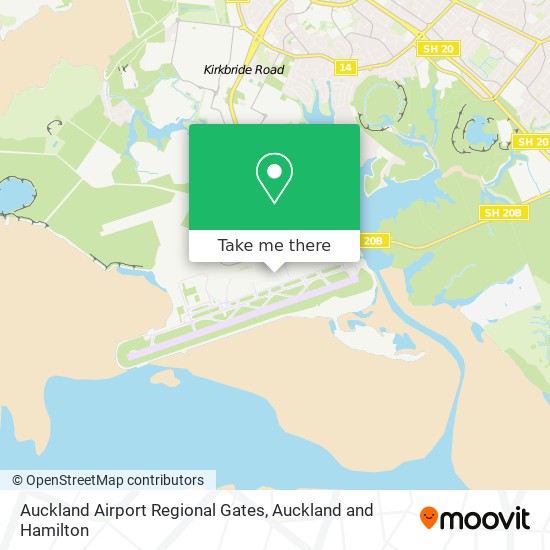 Auckland Airport Regional Gates地图