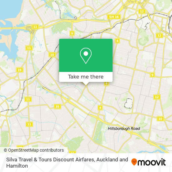 Silva Travel & Tours Discount Airfares map