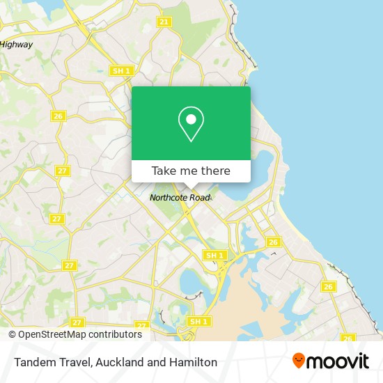 Tandem Travel map