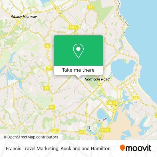 Francis Travel Marketing map