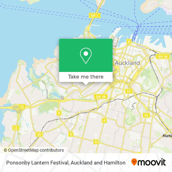 Ponsonby Lantern Festival地图