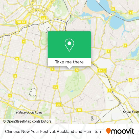 Chinese New Year Festival map