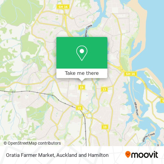 Oratia Farmer Market map