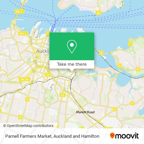 Parnell Farmers Market map