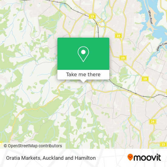 Oratia Markets map